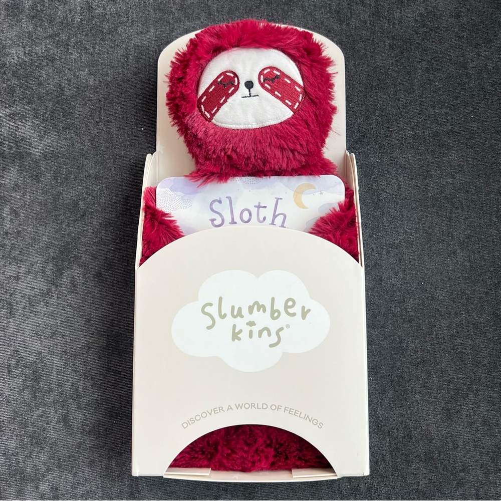 NWT Slumberkins Cranberry Sloth Snuggler